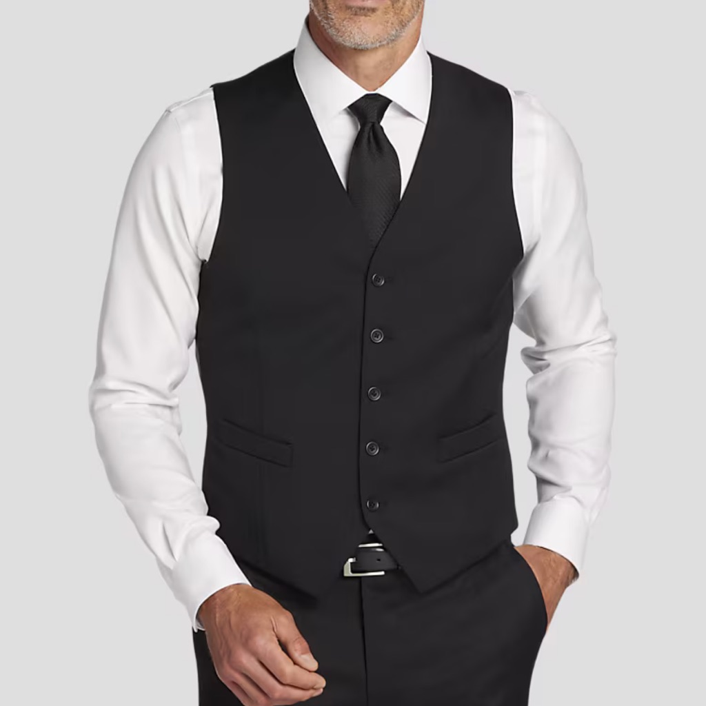 Nwt Pronto Uomo Platinum Suit Vest Black Xxl